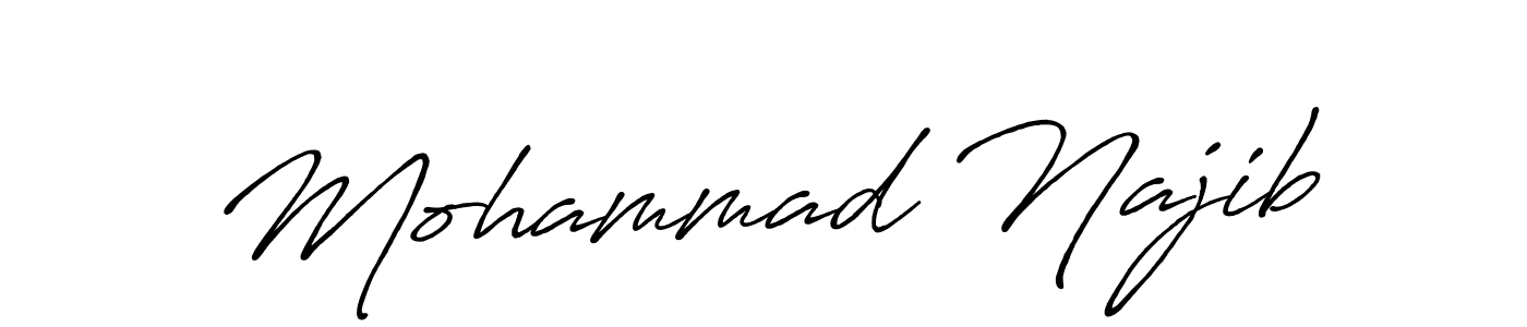 This is the best signature style for the Mohammad Najib name. Also you like these signature font (Antro_Vectra_Bolder). Mix name signature. Mohammad Najib signature style 7 images and pictures png