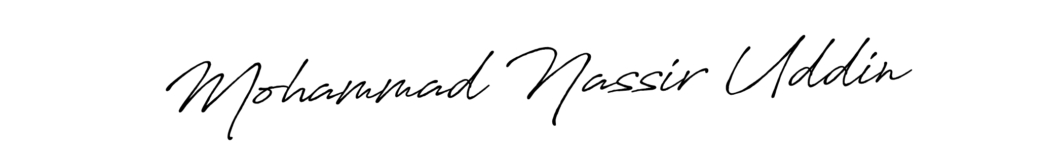 How to make Mohammad Nassir Uddin signature? Antro_Vectra_Bolder is a professional autograph style. Create handwritten signature for Mohammad Nassir Uddin name. Mohammad Nassir Uddin signature style 7 images and pictures png