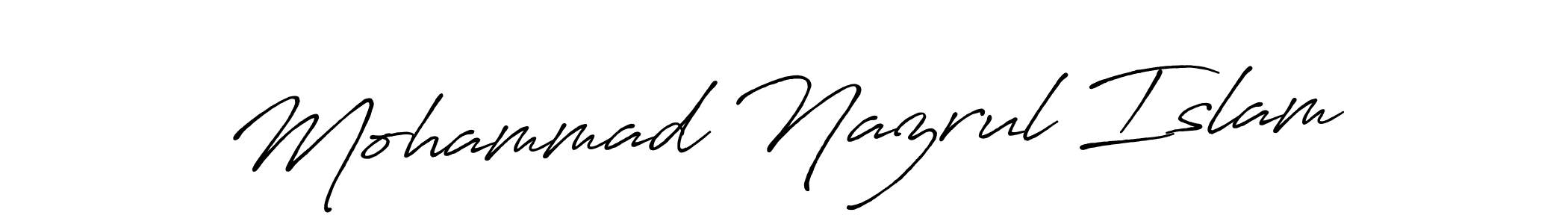 Mohammad Nazrul Islam stylish signature style. Best Handwritten Sign (Antro_Vectra_Bolder) for my name. Handwritten Signature Collection Ideas for my name Mohammad Nazrul Islam. Mohammad Nazrul Islam signature style 7 images and pictures png