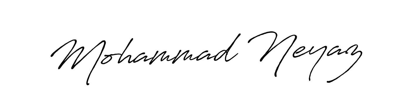 Design your own signature with our free online signature maker. With this signature software, you can create a handwritten (Antro_Vectra_Bolder) signature for name Mohammad Neyaz. Mohammad Neyaz signature style 7 images and pictures png