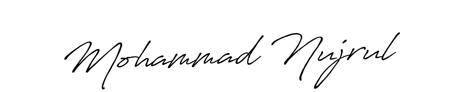 You should practise on your own different ways (Antro_Vectra_Bolder) to write your name (Mohammad Nujrul) in signature. don't let someone else do it for you. Mohammad Nujrul signature style 7 images and pictures png