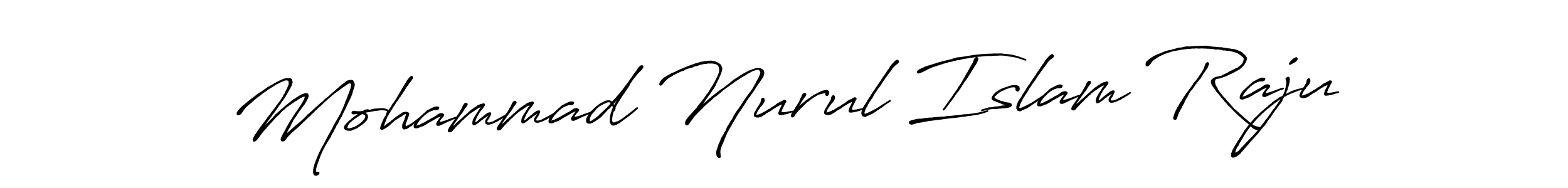 Create a beautiful signature design for name Mohammad Nurul Islam Raju. With this signature (Antro_Vectra_Bolder) fonts, you can make a handwritten signature for free. Mohammad Nurul Islam Raju signature style 7 images and pictures png