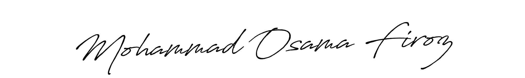 How to Draw Mohammad Osama Firoz signature style? Antro_Vectra_Bolder is a latest design signature styles for name Mohammad Osama Firoz. Mohammad Osama Firoz signature style 7 images and pictures png