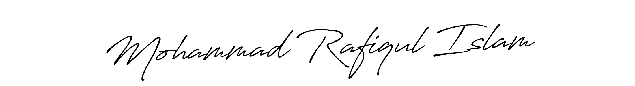 Make a beautiful signature design for name Mohammad Rafiqul Islam. With this signature (Antro_Vectra_Bolder) style, you can create a handwritten signature for free. Mohammad Rafiqul Islam signature style 7 images and pictures png