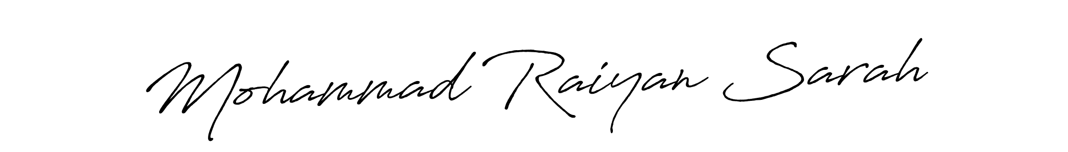 How to make Mohammad Raiyan Sarah signature? Antro_Vectra_Bolder is a professional autograph style. Create handwritten signature for Mohammad Raiyan Sarah name. Mohammad Raiyan Sarah signature style 7 images and pictures png