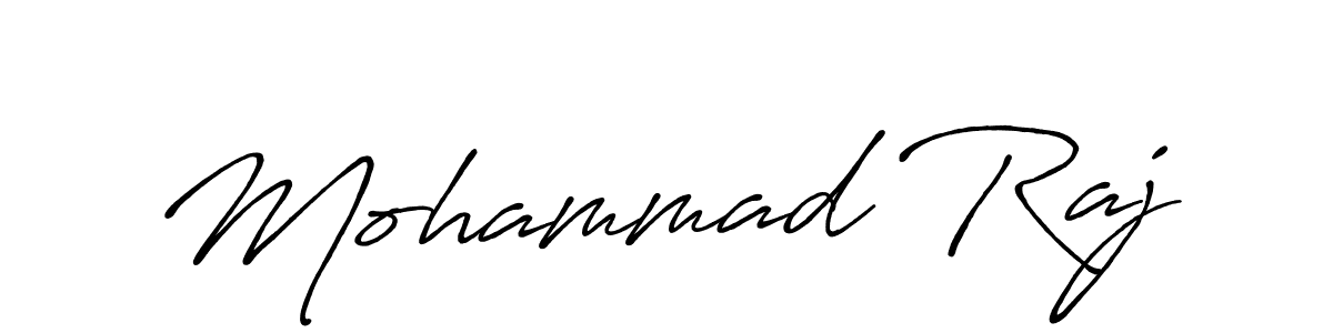 Design your own signature with our free online signature maker. With this signature software, you can create a handwritten (Antro_Vectra_Bolder) signature for name Mohammad Raj. Mohammad Raj signature style 7 images and pictures png