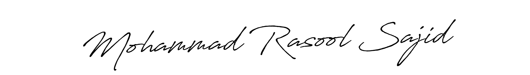 Also we have Mohammad Rasool Sajid name is the best signature style. Create professional handwritten signature collection using Antro_Vectra_Bolder autograph style. Mohammad Rasool Sajid signature style 7 images and pictures png