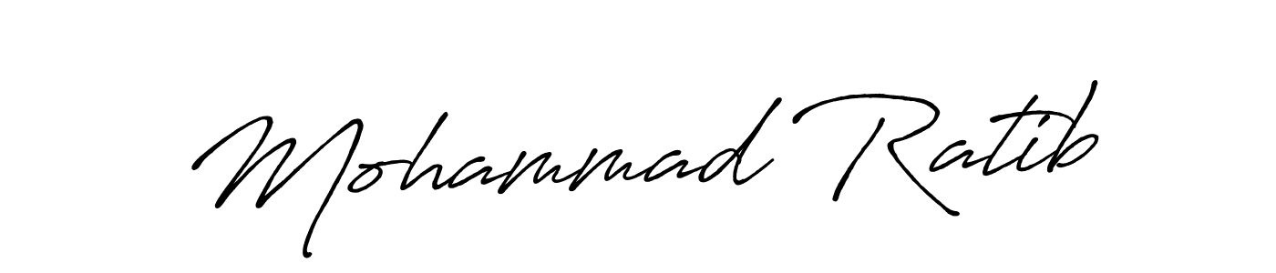 Make a beautiful signature design for name Mohammad Ratib. With this signature (Antro_Vectra_Bolder) style, you can create a handwritten signature for free. Mohammad Ratib signature style 7 images and pictures png