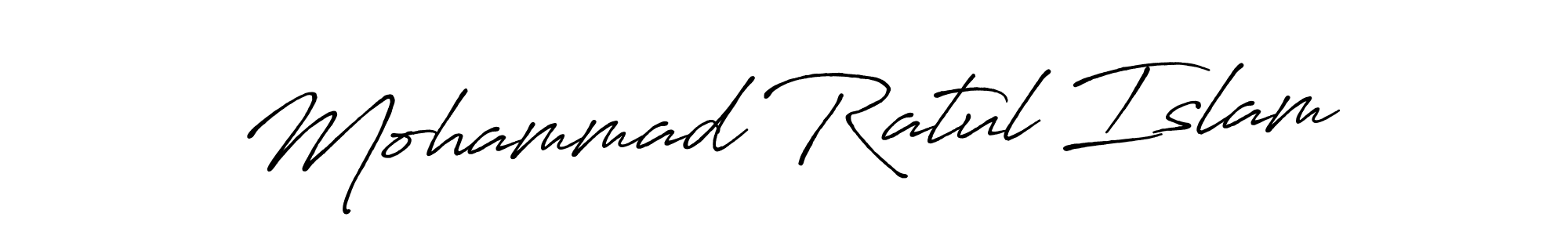Also we have Mohammad Ratul Islam name is the best signature style. Create professional handwritten signature collection using Antro_Vectra_Bolder autograph style. Mohammad Ratul Islam signature style 7 images and pictures png