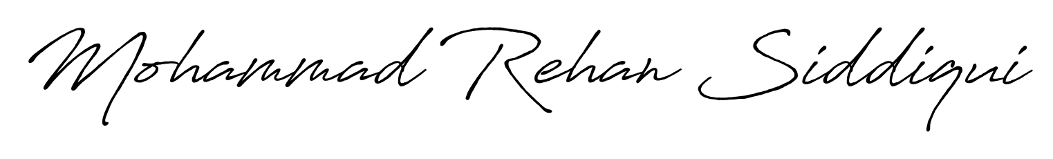 Make your name Mohammad Rehan Siddiqui memorable on every contract using Antro_Vectra_Bolder autograph style. Instant transparent background export available. Mohammad Rehan Siddiqui signature style 7 images and pictures png