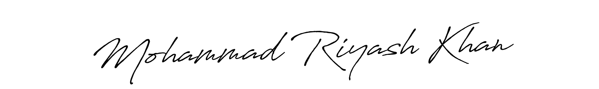 Antro_Vectra_Bolder is a professional signature style that is perfect for those who want to add a touch of class to their signature. It is also a great choice for those who want to make their signature more unique. Get Mohammad Riyash Khan name to fancy signature for free. Mohammad Riyash Khan signature style 7 images and pictures png