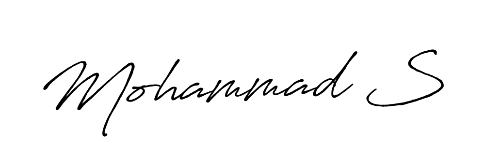 Also we have Mohammad S name is the best signature style. Create professional handwritten signature collection using Antro_Vectra_Bolder autograph style. Mohammad S signature style 7 images and pictures png