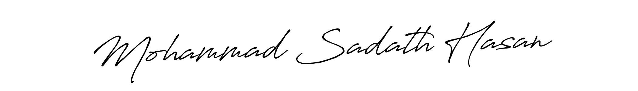 Make a short Mohammad Sadath Hasan signature style. Manage your documents anywhere anytime using Antro_Vectra_Bolder. Create and add eSignatures, submit forms, share and send files easily. Mohammad Sadath Hasan signature style 7 images and pictures png
