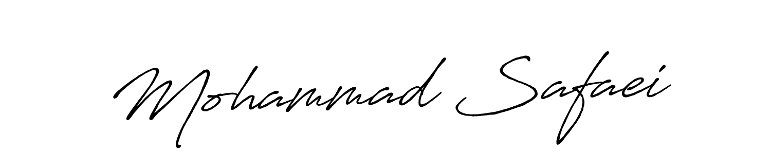 Design your own signature with our free online signature maker. With this signature software, you can create a handwritten (Antro_Vectra_Bolder) signature for name Mohammad Safaei. Mohammad Safaei signature style 7 images and pictures png
