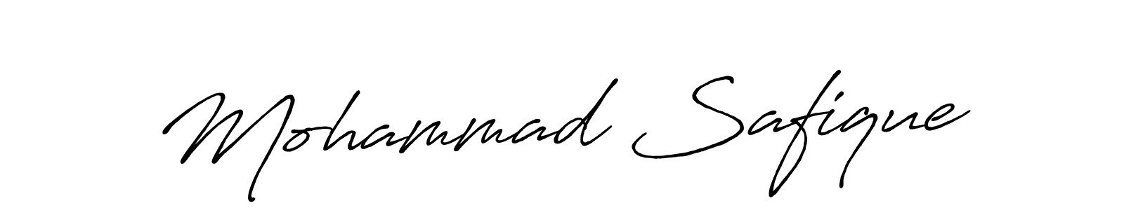 Mohammad Safique stylish signature style. Best Handwritten Sign (Antro_Vectra_Bolder) for my name. Handwritten Signature Collection Ideas for my name Mohammad Safique. Mohammad Safique signature style 7 images and pictures png