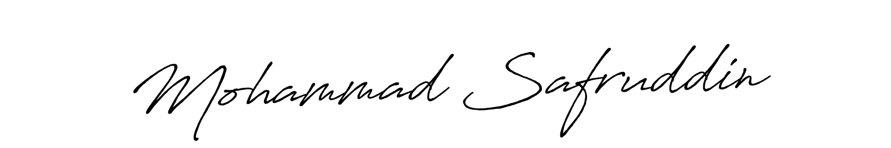 Create a beautiful signature design for name Mohammad Safruddin. With this signature (Antro_Vectra_Bolder) fonts, you can make a handwritten signature for free. Mohammad Safruddin signature style 7 images and pictures png