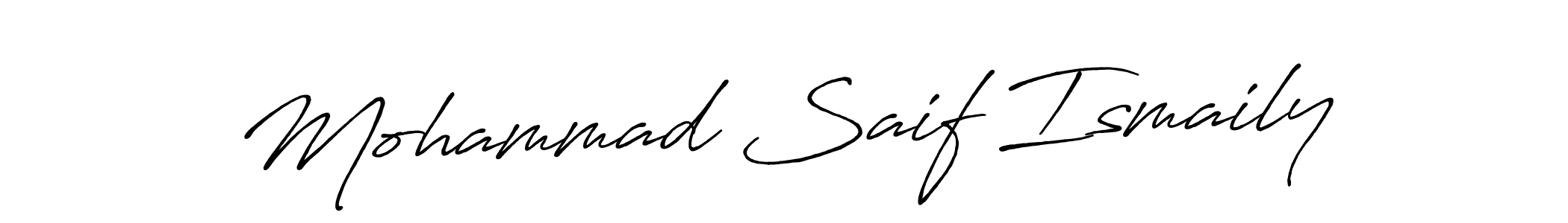 Also You can easily find your signature by using the search form. We will create Mohammad Saif Ismaily name handwritten signature images for you free of cost using Antro_Vectra_Bolder sign style. Mohammad Saif Ismaily signature style 7 images and pictures png