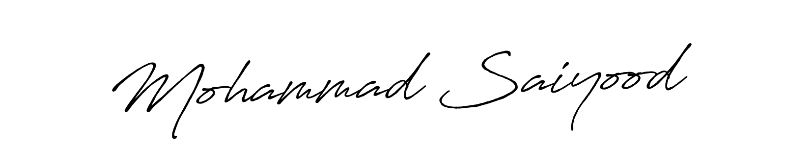 if you are searching for the best signature style for your name Mohammad Saiyood. so please give up your signature search. here we have designed multiple signature styles  using Antro_Vectra_Bolder. Mohammad Saiyood signature style 7 images and pictures png