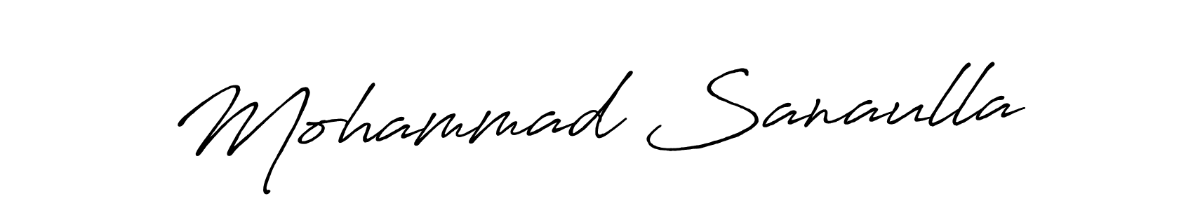 The best way (Antro_Vectra_Bolder) to make a short signature is to pick only two or three words in your name. The name Mohammad Sanaulla include a total of six letters. For converting this name. Mohammad Sanaulla signature style 7 images and pictures png