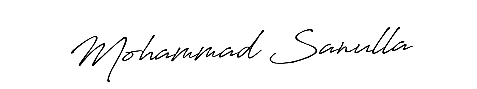 How to make Mohammad Sanulla signature? Antro_Vectra_Bolder is a professional autograph style. Create handwritten signature for Mohammad Sanulla name. Mohammad Sanulla signature style 7 images and pictures png