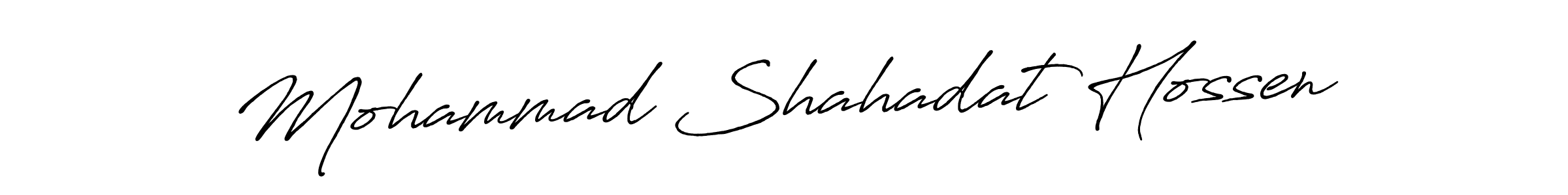 How to make Mohammad Shahadat Hossen signature? Antro_Vectra_Bolder is a professional autograph style. Create handwritten signature for Mohammad Shahadat Hossen name. Mohammad Shahadat Hossen signature style 7 images and pictures png