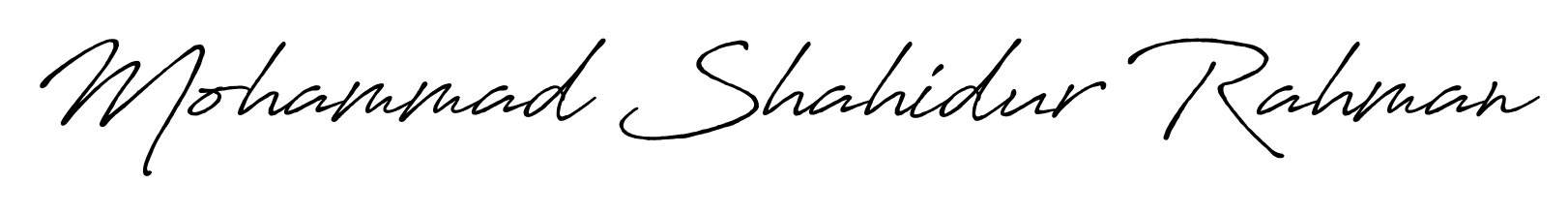 Personalize your online presence with Mohammad Shahidur Rahman signature rendered in elegant Antro_Vectra_Bolder font. Great for website footers and blogs. Mohammad Shahidur Rahman signature style 7 images and pictures png