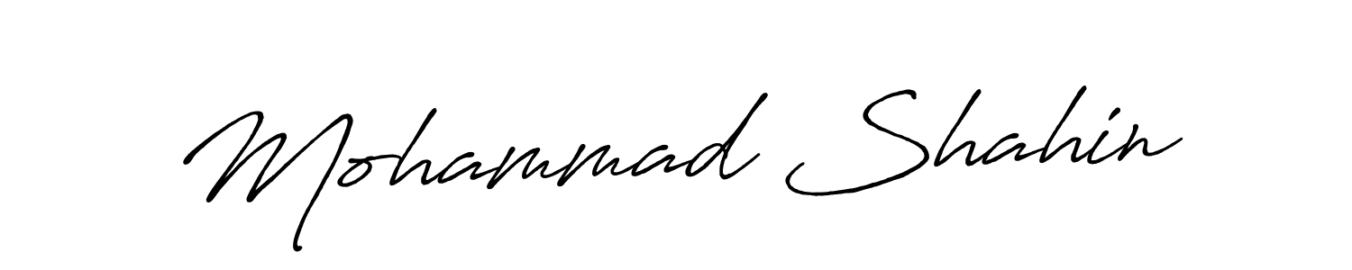 Design your own signature with our free online signature maker. With this signature software, you can create a handwritten (Antro_Vectra_Bolder) signature for name Mohammad Shahin. Mohammad Shahin signature style 7 images and pictures png