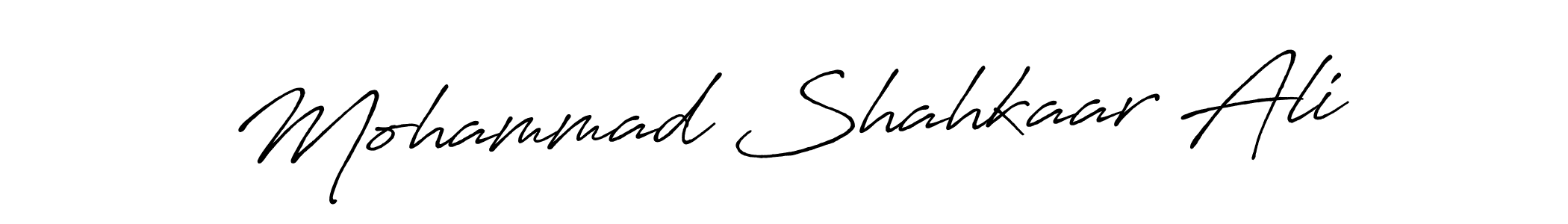 Also we have Mohammad Shahkaar Ali name is the best signature style. Create professional handwritten signature collection using Antro_Vectra_Bolder autograph style. Mohammad Shahkaar Ali signature style 7 images and pictures png