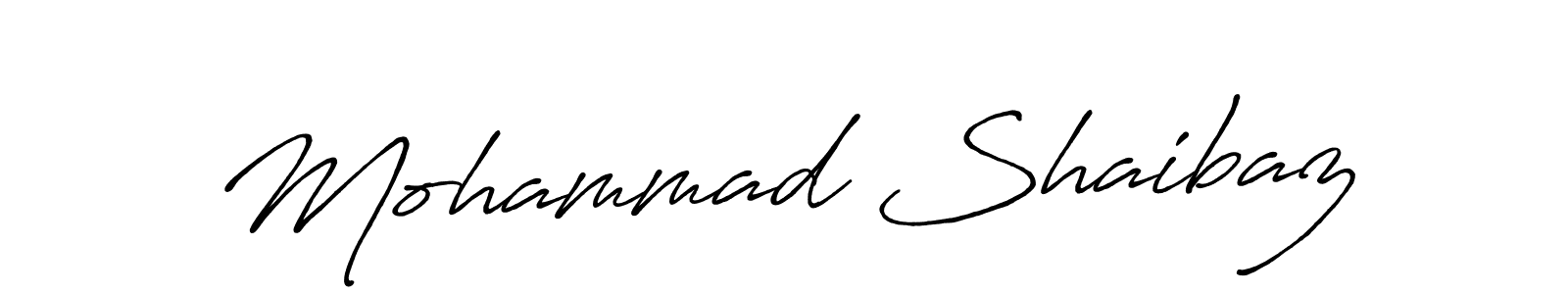 Mohammad Shaibaz stylish signature style. Best Handwritten Sign (Antro_Vectra_Bolder) for my name. Handwritten Signature Collection Ideas for my name Mohammad Shaibaz. Mohammad Shaibaz signature style 7 images and pictures png