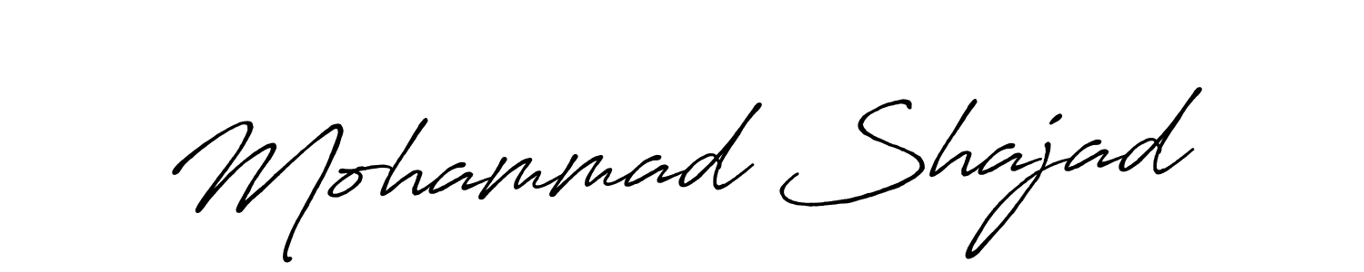 Design your own signature with our free online signature maker. With this signature software, you can create a handwritten (Antro_Vectra_Bolder) signature for name Mohammad Shajad. Mohammad Shajad signature style 7 images and pictures png