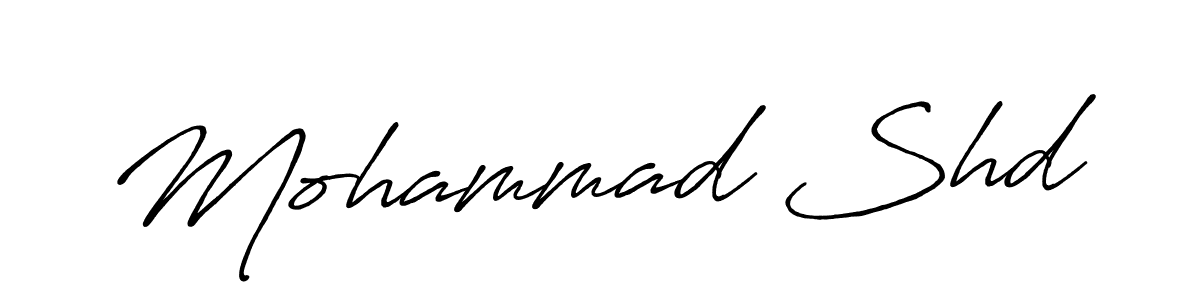 The best way (Antro_Vectra_Bolder) to make a short signature is to pick only two or three words in your name. The name Mohammad Shd include a total of six letters. For converting this name. Mohammad Shd signature style 7 images and pictures png