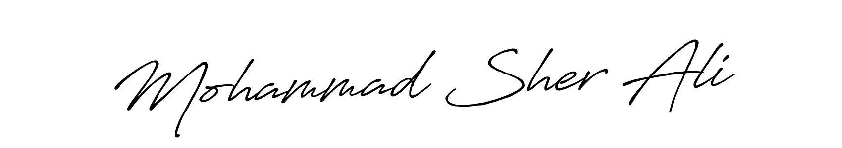 Use a signature maker to create a handwritten signature online. With this signature software, you can design (Antro_Vectra_Bolder) your own signature for name Mohammad Sher Ali. Mohammad Sher Ali signature style 7 images and pictures png