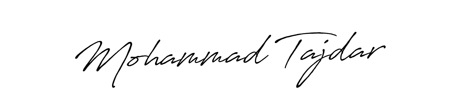 Also You can easily find your signature by using the search form. We will create Mohammad Tajdar name handwritten signature images for you free of cost using Antro_Vectra_Bolder sign style. Mohammad Tajdar signature style 7 images and pictures png