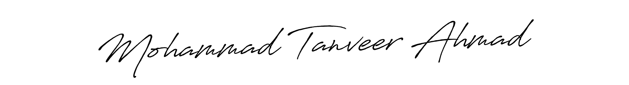 Make a beautiful signature design for name Mohammad Tanveer Ahmad. With this signature (Antro_Vectra_Bolder) style, you can create a handwritten signature for free. Mohammad Tanveer Ahmad signature style 7 images and pictures png