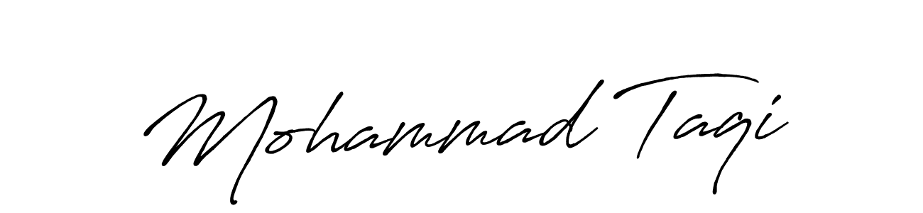 Mohammad Taqi stylish signature style. Best Handwritten Sign (Antro_Vectra_Bolder) for my name. Handwritten Signature Collection Ideas for my name Mohammad Taqi. Mohammad Taqi signature style 7 images and pictures png