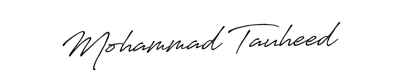 How to make Mohammad Tauheed signature? Antro_Vectra_Bolder is a professional autograph style. Create handwritten signature for Mohammad Tauheed name. Mohammad Tauheed signature style 7 images and pictures png