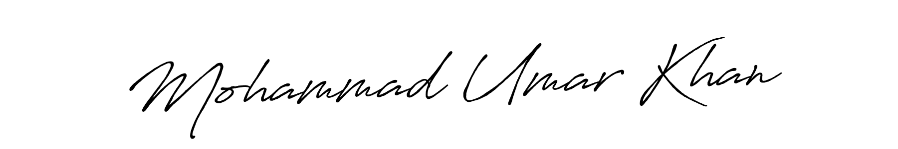It looks lik you need a new signature style for name Mohammad Umar Khan. Design unique handwritten (Antro_Vectra_Bolder) signature with our free signature maker in just a few clicks. Mohammad Umar Khan signature style 7 images and pictures png