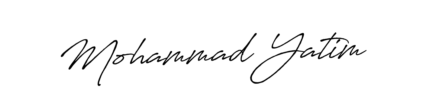 Make a beautiful signature design for name Mohammad Yatim. With this signature (Antro_Vectra_Bolder) style, you can create a handwritten signature for free. Mohammad Yatim signature style 7 images and pictures png