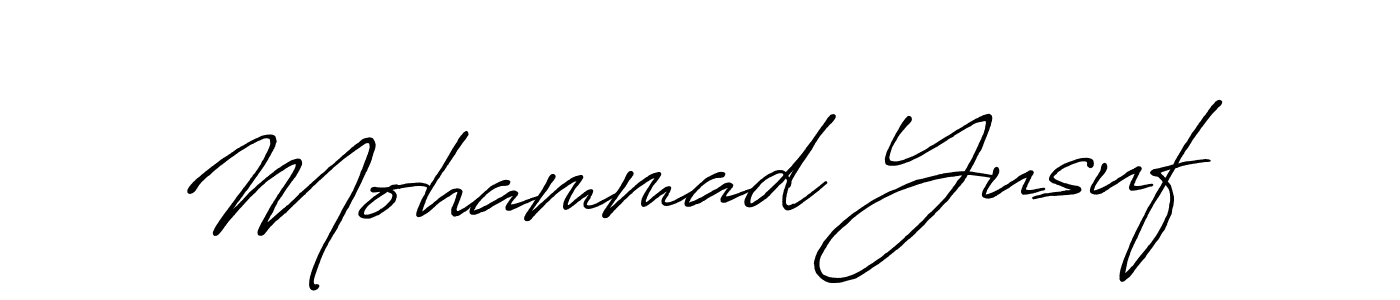 Mohammad Yusuf stylish signature style. Best Handwritten Sign (Antro_Vectra_Bolder) for my name. Handwritten Signature Collection Ideas for my name Mohammad Yusuf. Mohammad Yusuf signature style 7 images and pictures png