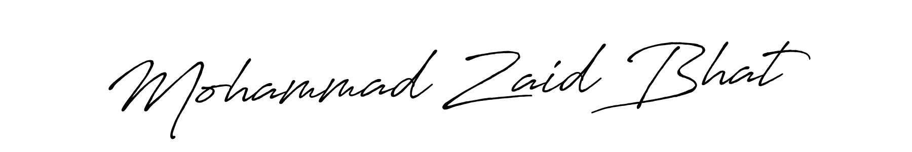 Antro_Vectra_Bolder is a professional signature style that is perfect for those who want to add a touch of class to their signature. It is also a great choice for those who want to make their signature more unique. Get Mohammad Zaid Bhat name to fancy signature for free. Mohammad Zaid Bhat signature style 7 images and pictures png