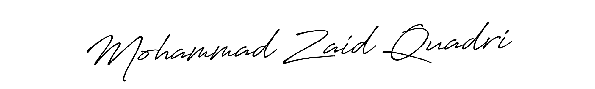 Mohammad Zaid Quadri stylish signature style. Best Handwritten Sign (Antro_Vectra_Bolder) for my name. Handwritten Signature Collection Ideas for my name Mohammad Zaid Quadri. Mohammad Zaid Quadri signature style 7 images and pictures png