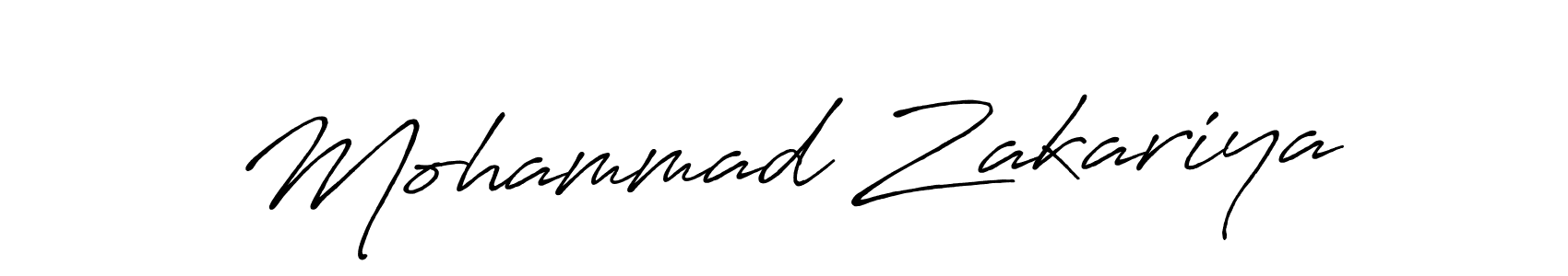 Use a signature maker to create a handwritten signature online. With this signature software, you can design (Antro_Vectra_Bolder) your own signature for name Mohammad Zakariya. Mohammad Zakariya signature style 7 images and pictures png