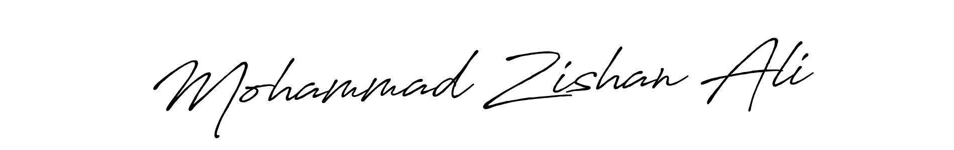 Mohammad Zishan Ali stylish signature style. Best Handwritten Sign (Antro_Vectra_Bolder) for my name. Handwritten Signature Collection Ideas for my name Mohammad Zishan Ali. Mohammad Zishan Ali signature style 7 images and pictures png