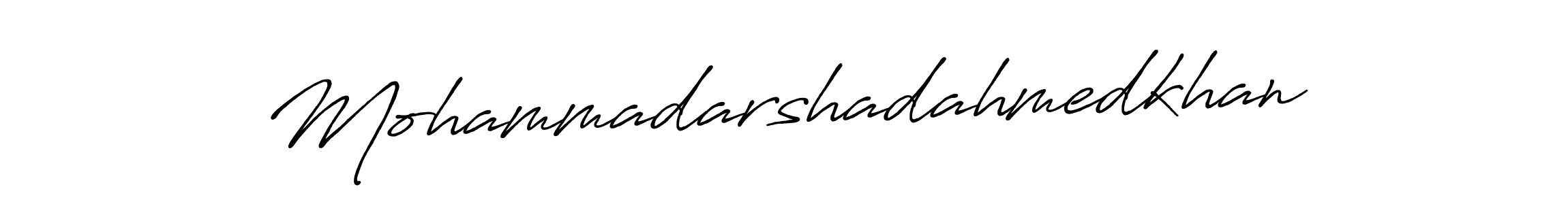 Create a beautiful signature design for name Mohammadarshadahmedkhan. With this signature (Antro_Vectra_Bolder) fonts, you can make a handwritten signature for free. Mohammadarshadahmedkhan signature style 7 images and pictures png