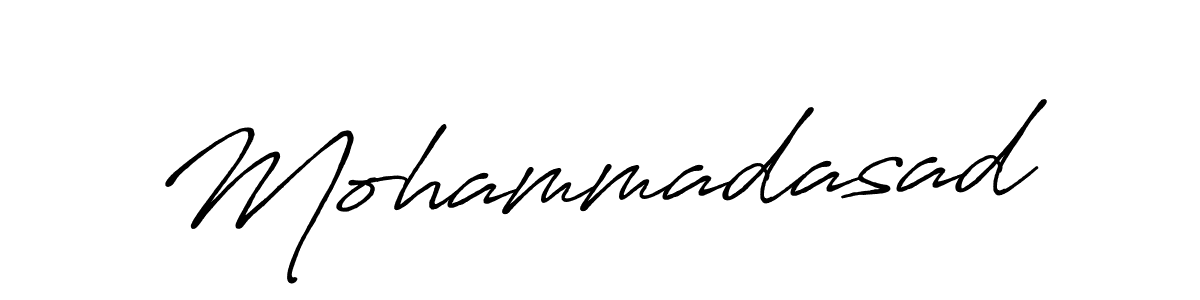 You can use this online signature creator to create a handwritten signature for the name Mohammadasad. This is the best online autograph maker. Mohammadasad signature style 7 images and pictures png