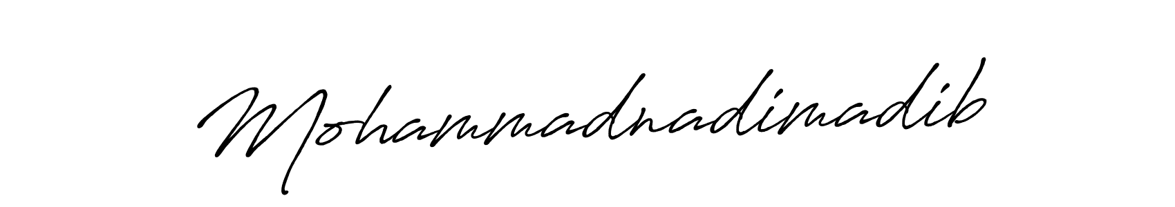 Antro_Vectra_Bolder is a professional signature style that is perfect for those who want to add a touch of class to their signature. It is also a great choice for those who want to make their signature more unique. Get Mohammadnadimadib name to fancy signature for free. Mohammadnadimadib signature style 7 images and pictures png