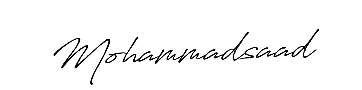 Make a beautiful signature design for name Mohammadsaad. Use this online signature maker to create a handwritten signature for free. Mohammadsaad signature style 7 images and pictures png