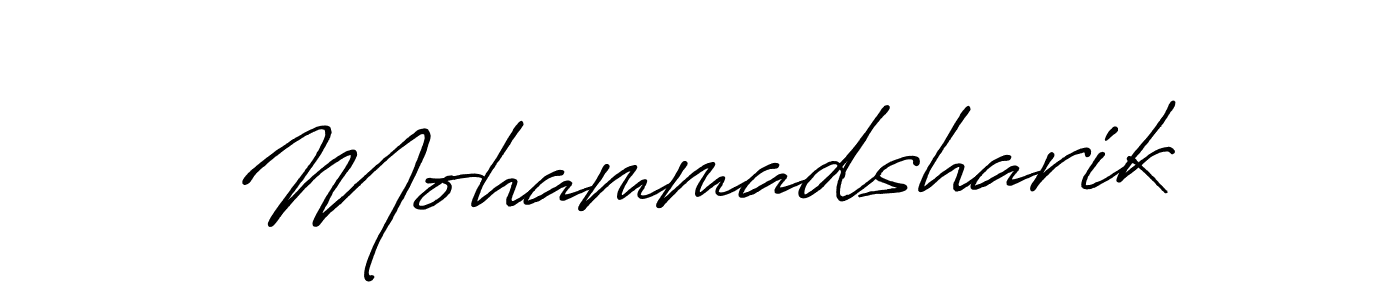 How to make Mohammadsharik signature? Antro_Vectra_Bolder is a professional autograph style. Create handwritten signature for Mohammadsharik name. Mohammadsharik signature style 7 images and pictures png