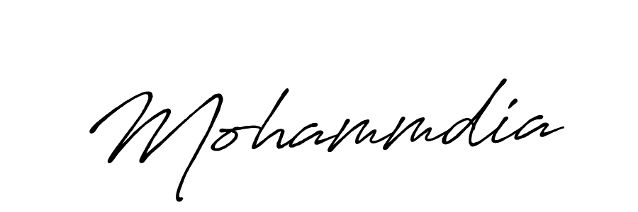 Design your own signature with our free online signature maker. With this signature software, you can create a handwritten (Antro_Vectra_Bolder) signature for name Mohammdia. Mohammdia signature style 7 images and pictures png