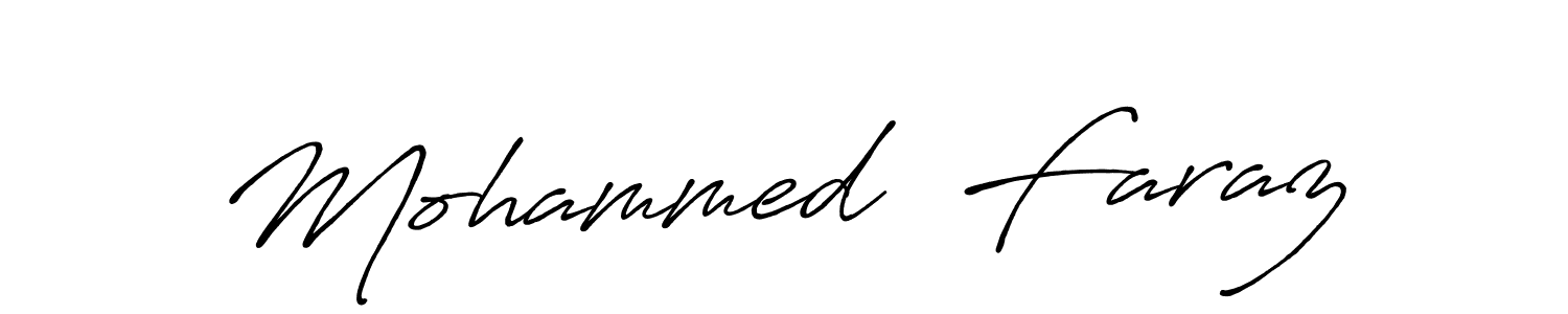 Also You can easily find your signature by using the search form. We will create Mohammed  Faraz name handwritten signature images for you free of cost using Antro_Vectra_Bolder sign style. Mohammed  Faraz signature style 7 images and pictures png